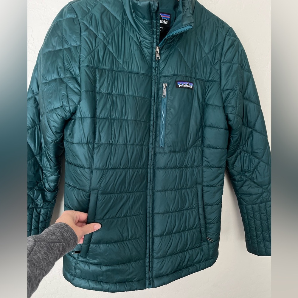 Patagonia Radalie puffer jacket emerald green medium RARE - Picture 6 of 11